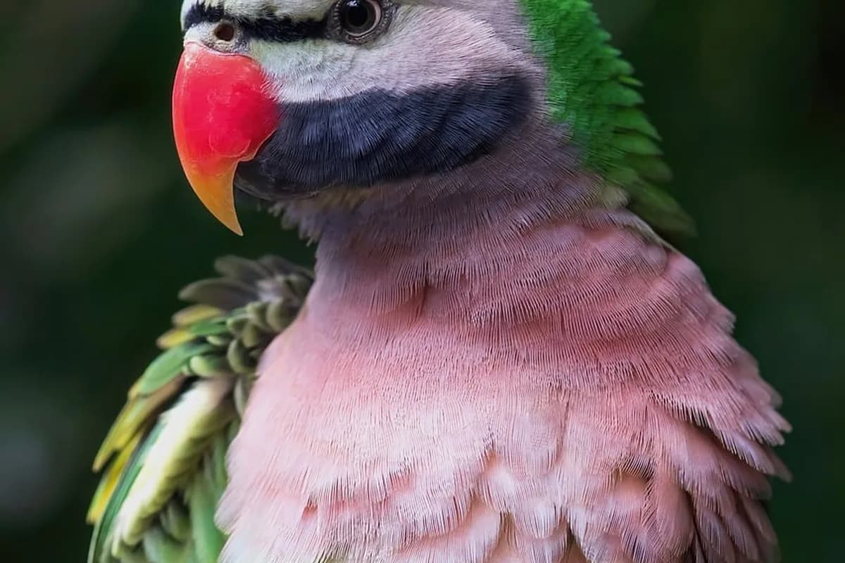 A Pet Parrot being checked over